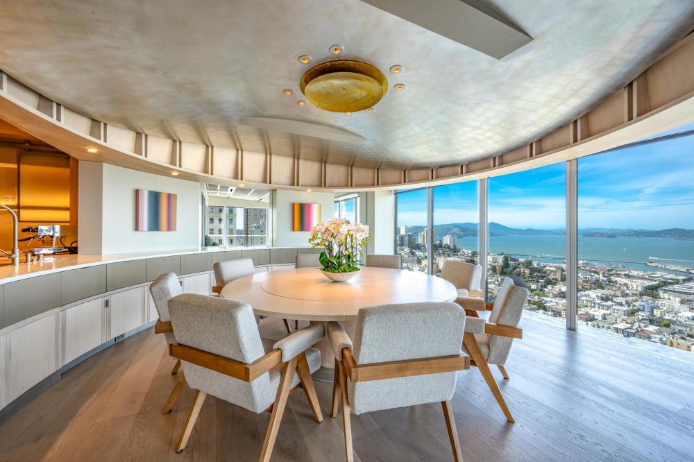 dining room and view