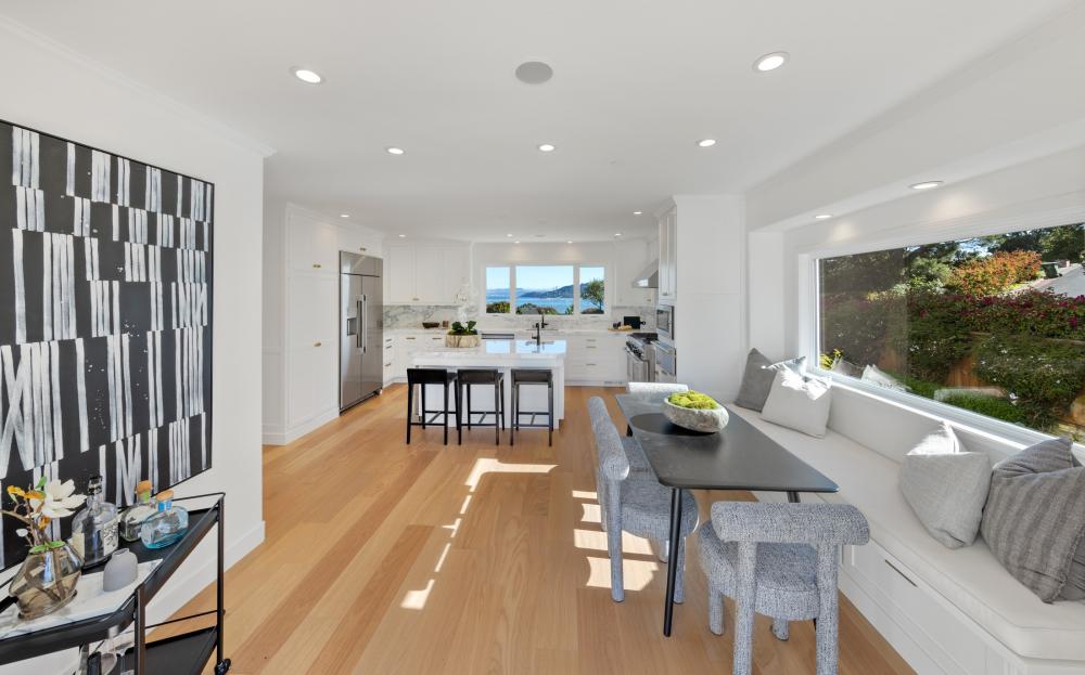 kitchen with wood floors