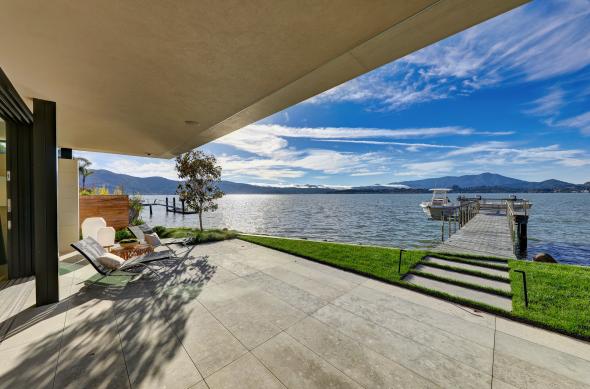 patio and dock