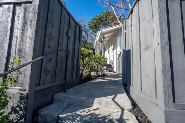 stairs and fence