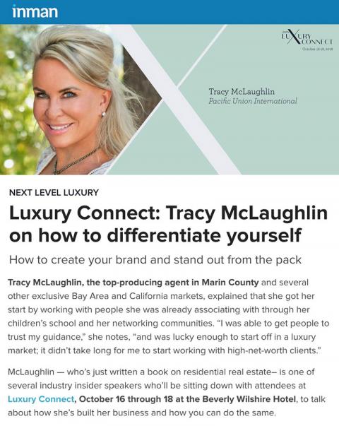 Luxury Connect: Tracy McLaughlin on how to differentiate yourself