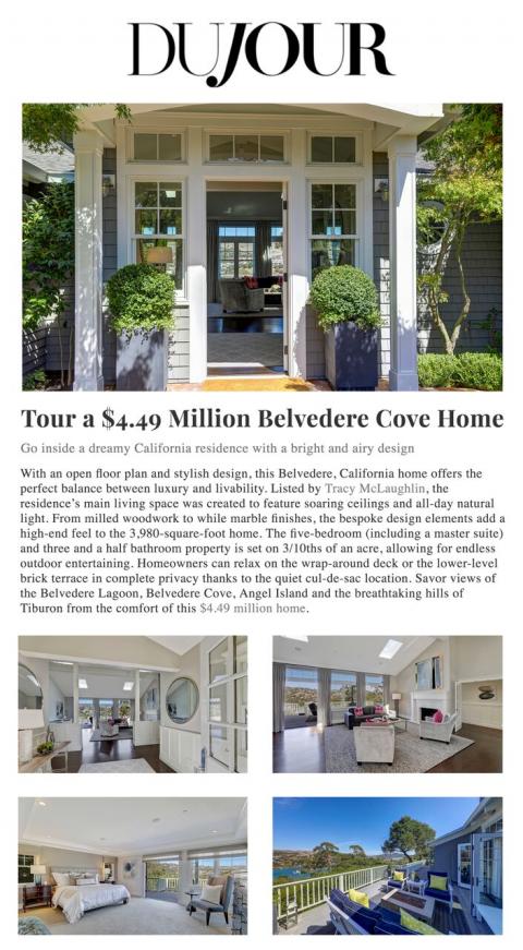 Tour a $4.49 Million Belvedere Cove Home