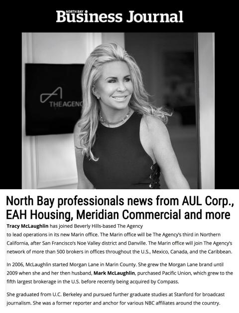 North Bay professionals news from AUL Corp., EAH Housing, Meridian Commercial and more