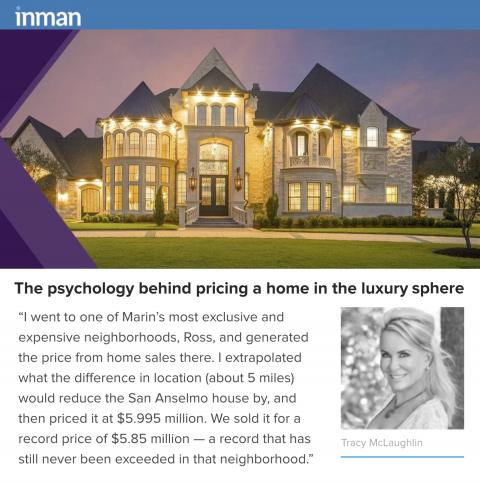 Tracy Talks to Inman News About the Psychology Behind Pricing in the Luxury Sphere!